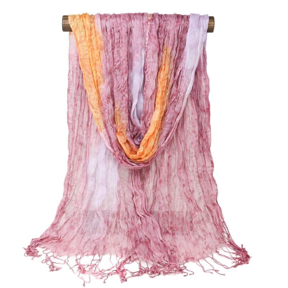Watercolor Scarf Rose/Orange